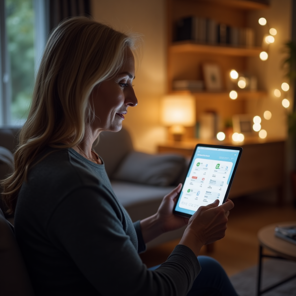 Paciente de Reki monitoreando sus resultados clínicos en la app