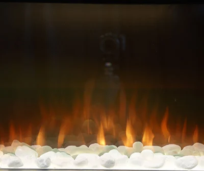 Square Stones electric fireplace fuel bed