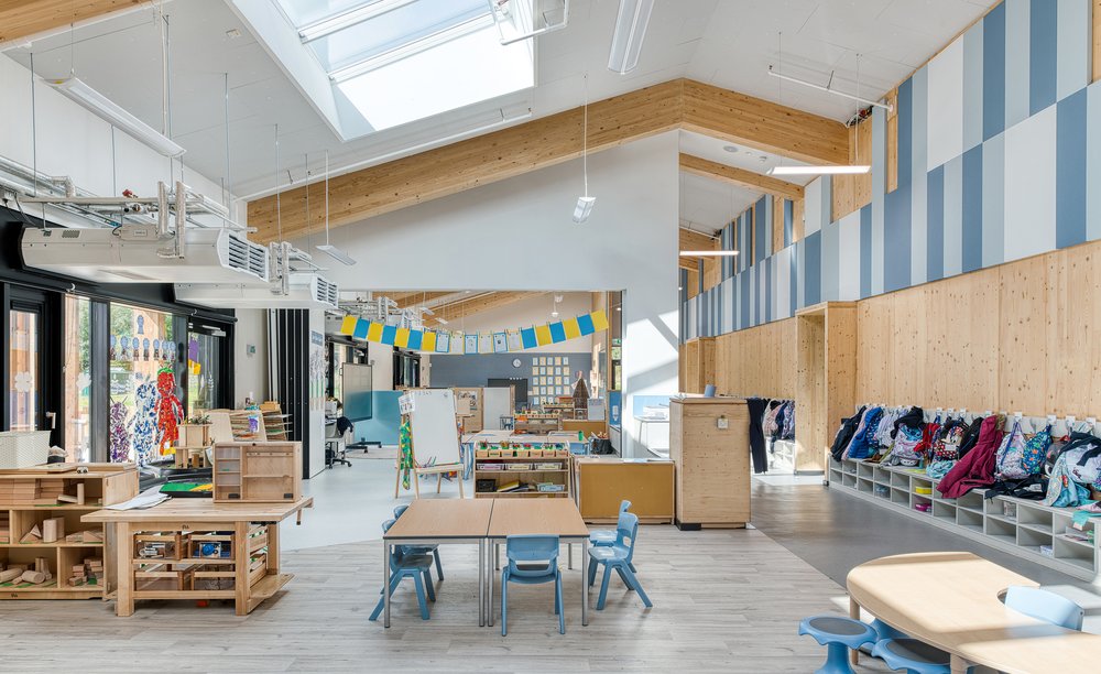 Architectural masterpiece with abstract contours and sweeping curves