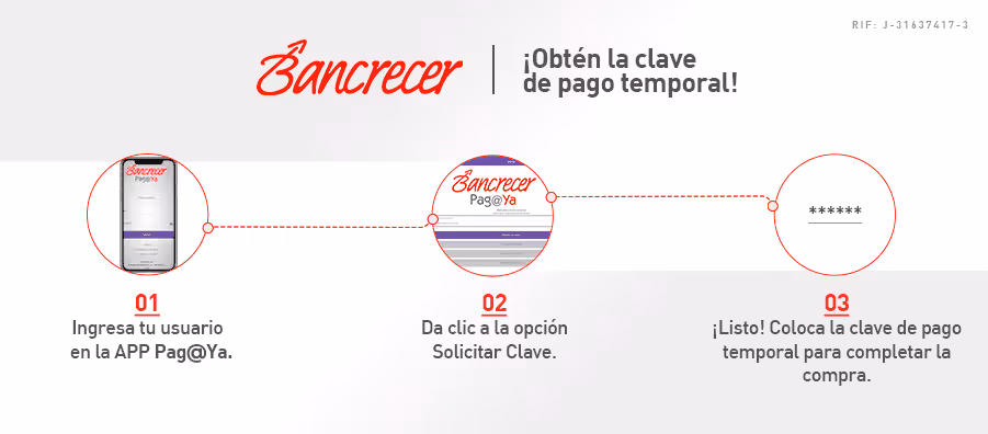 Como obtener clave temporal de Bancrecer 