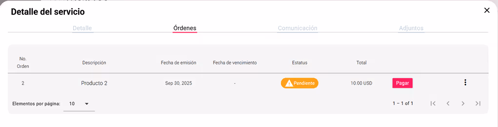 Imagen de detalle de servicios: Orden