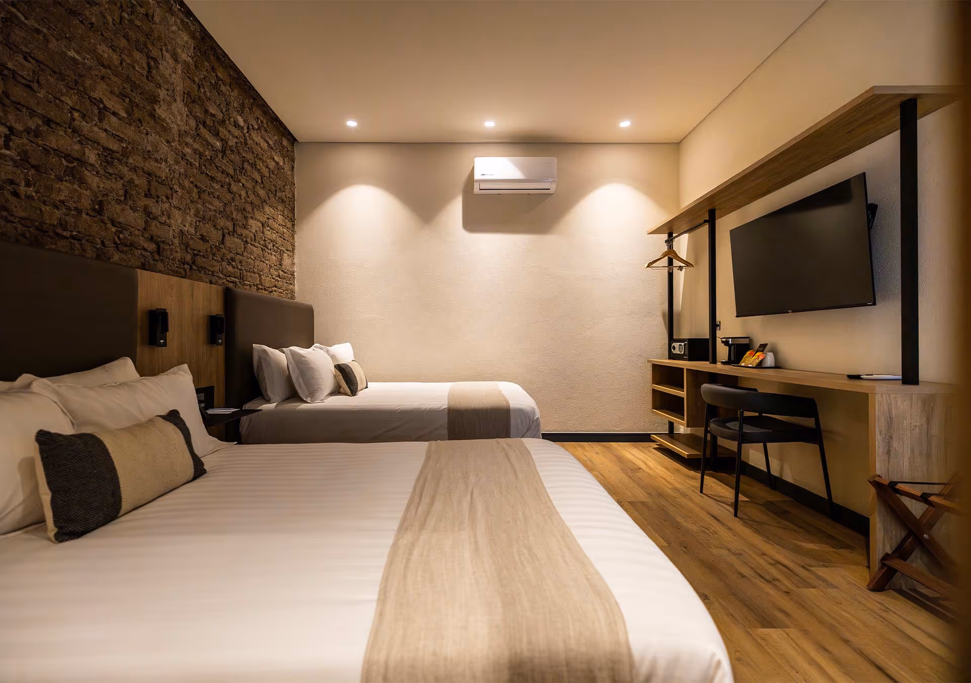Habitación doble del hotel Casa Aranzazu.