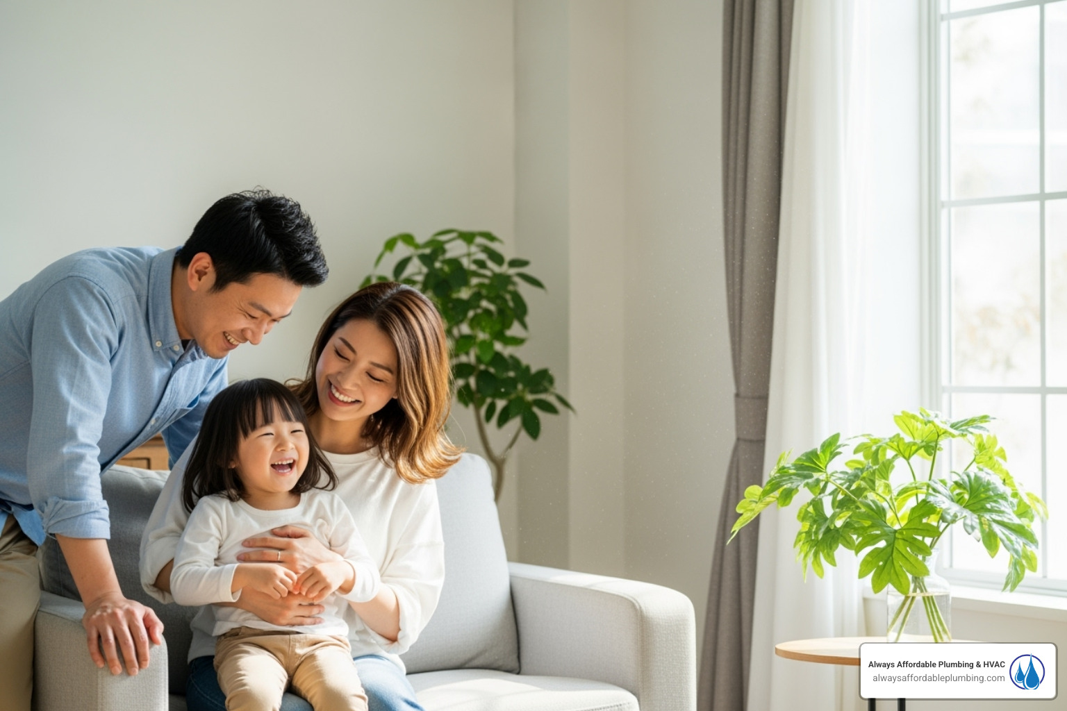 happy family enjoying clean indoor air - ductwork replacement rancho cordova ca happy family enjoying clean indoor air - ductwork replacement rancho cordova ca