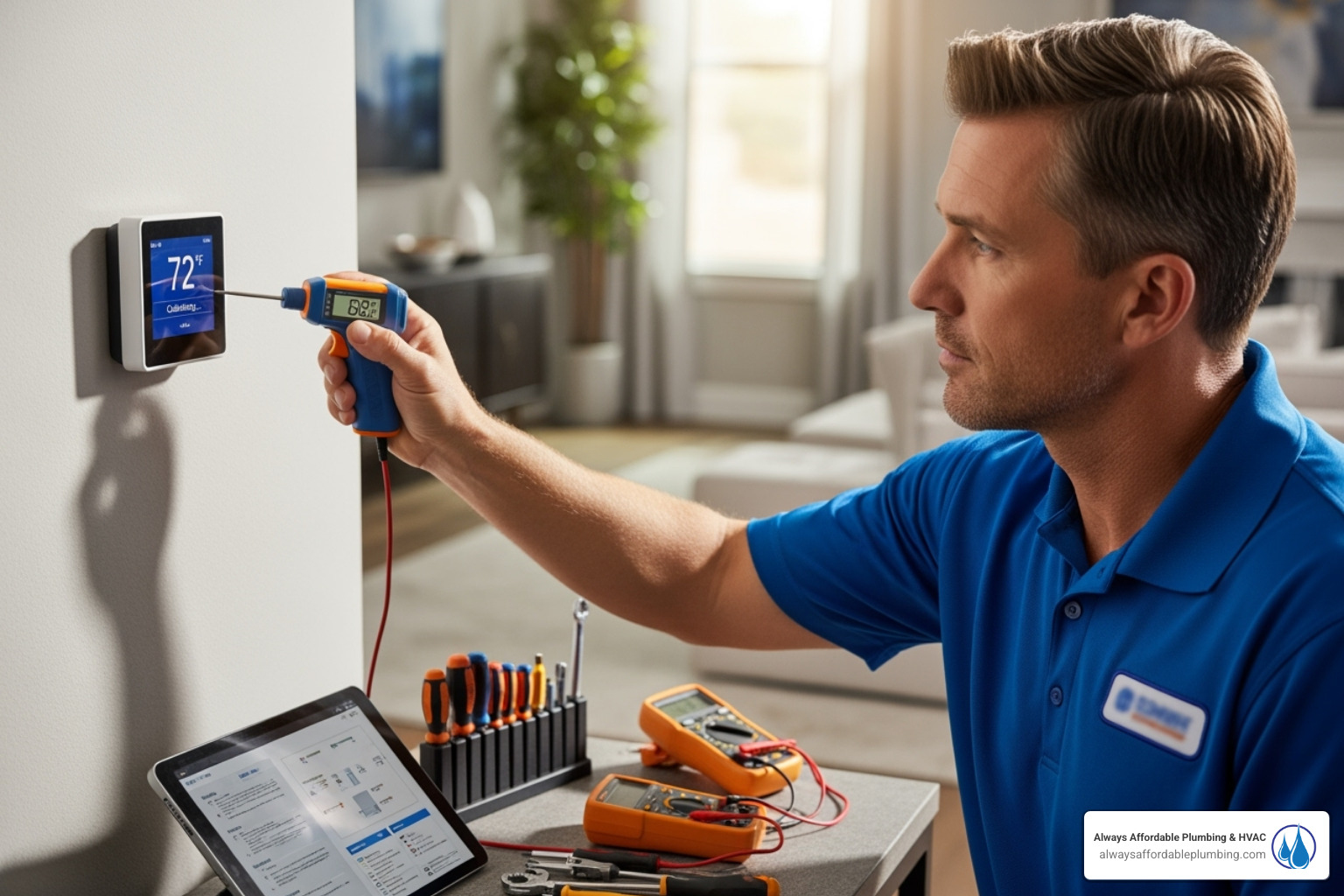 of a high electricity bill with a magnifying glass over the total - thermostat calibration folsom ca