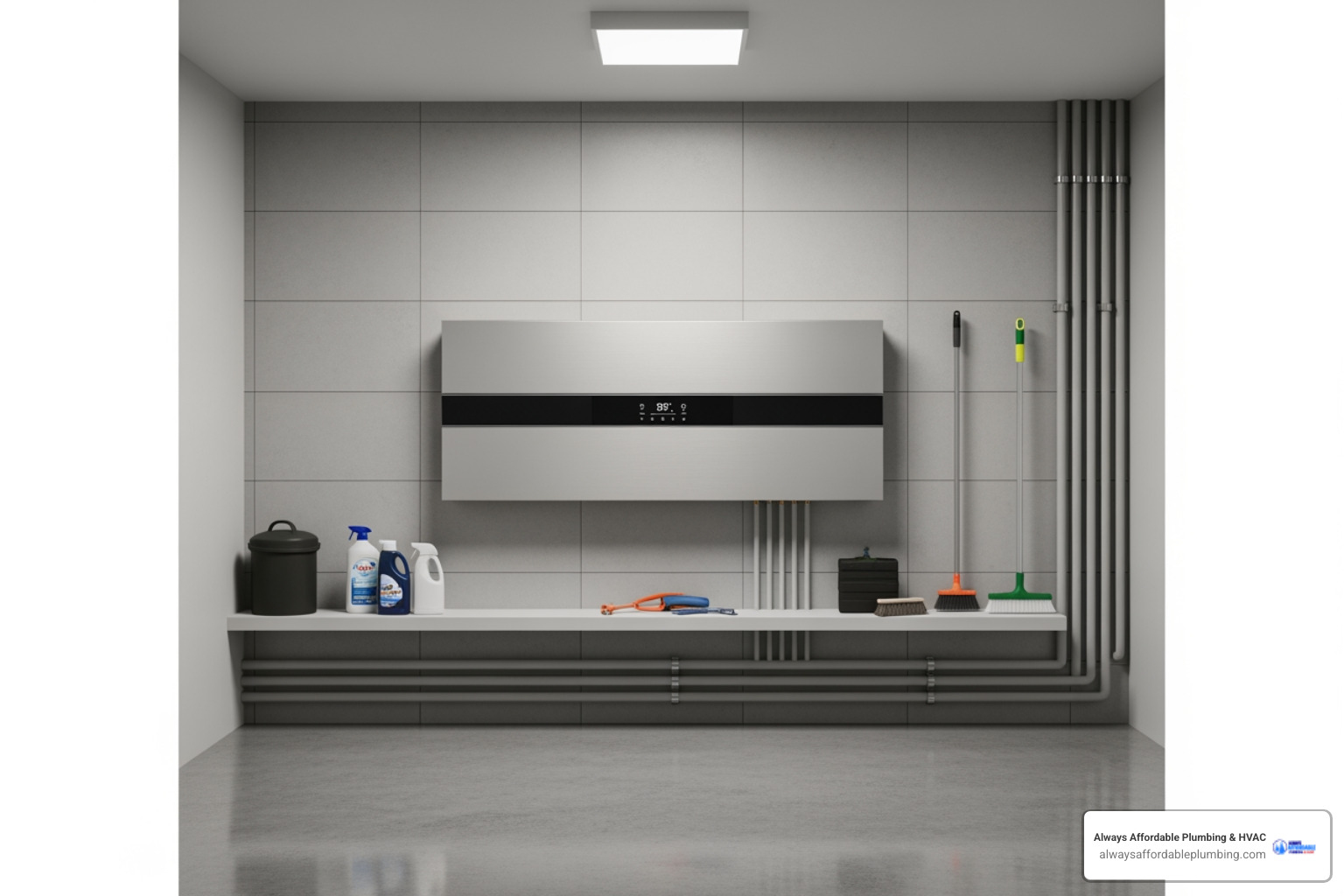 A modern, efficient heating unit in a clean utility space - heating system setup rancho cordova ca A modern, efficient heating unit in a clean utility space - heating system setup rancho cordova ca