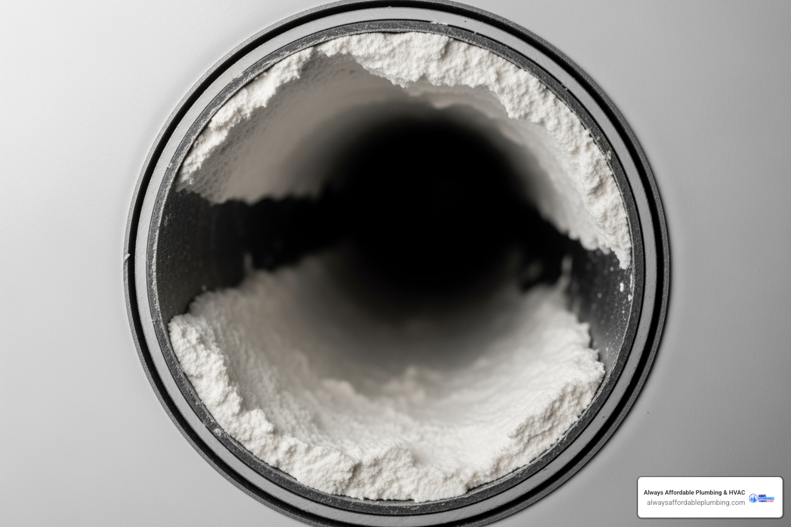 Cross-section of a water heater pipe showing heavy calcium and mineral sediment buildup - water heater replacement in