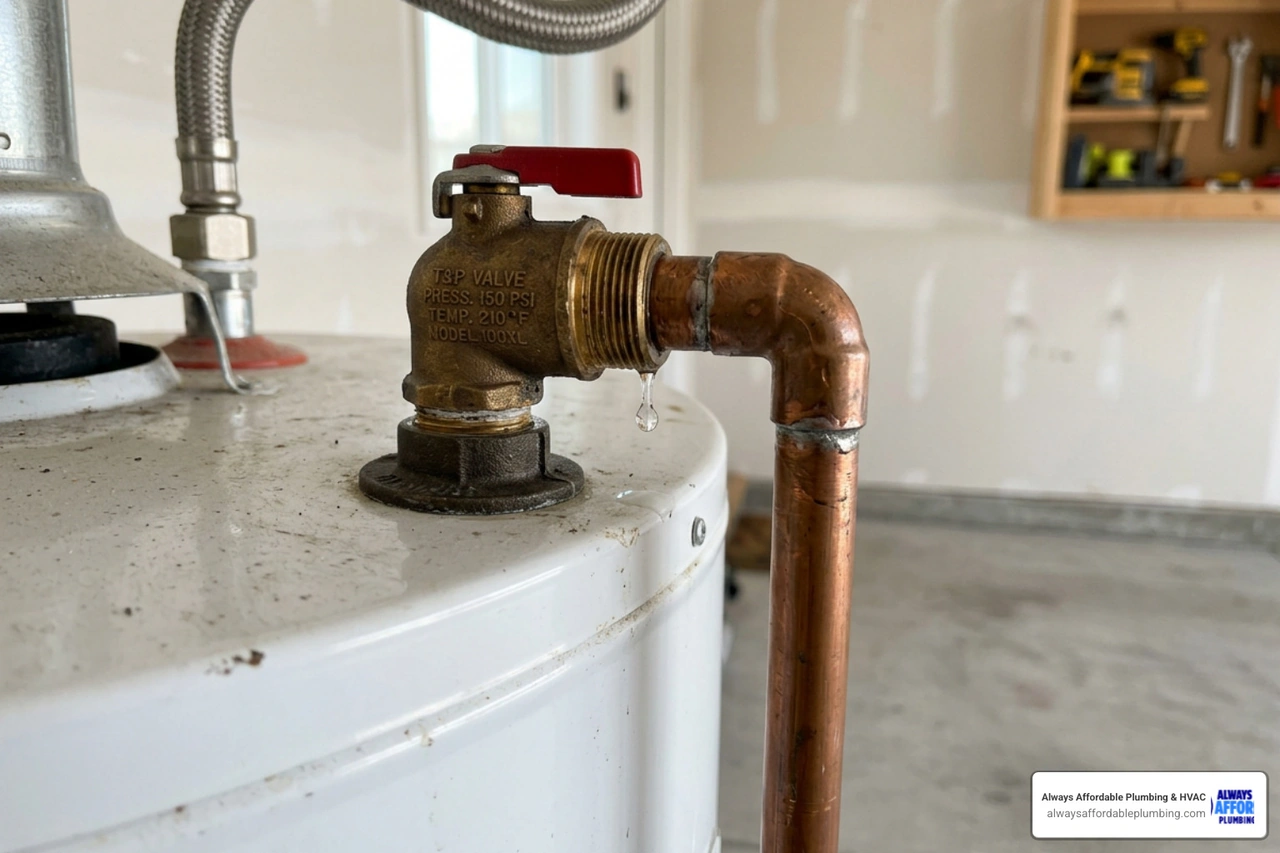 Water heater pressure relief valve dripping due to thermal expansion
