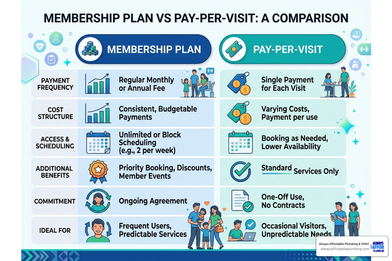 A Quick Start Guide to Membership Plan vs Pay Per Visit Comparison
