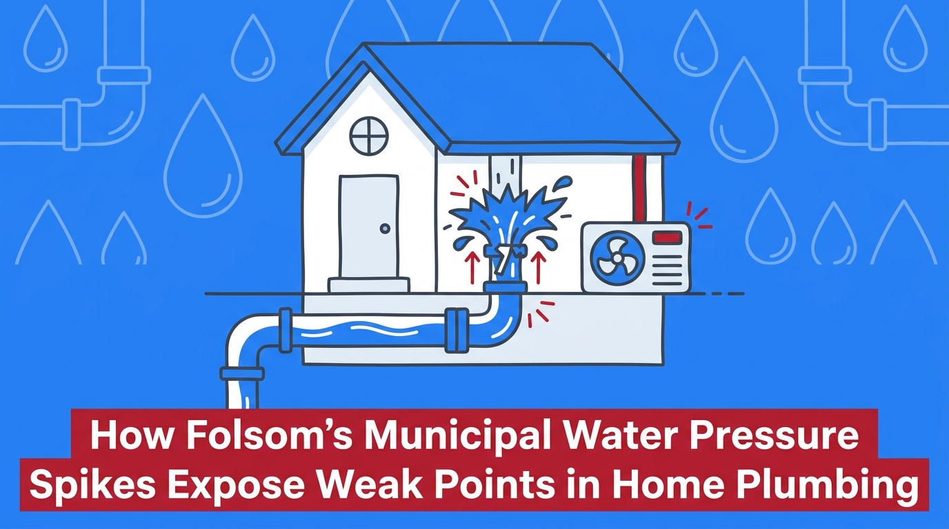 How Folsom's Water Pressure Spikes Expose Weak Points in Home Plumbing