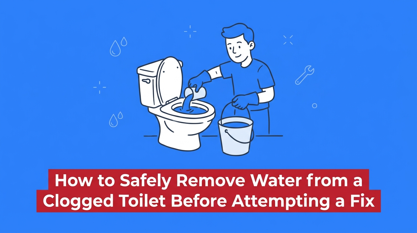 How to Safely Remove Water from a Clogged Toilet Before Attempting a Fix