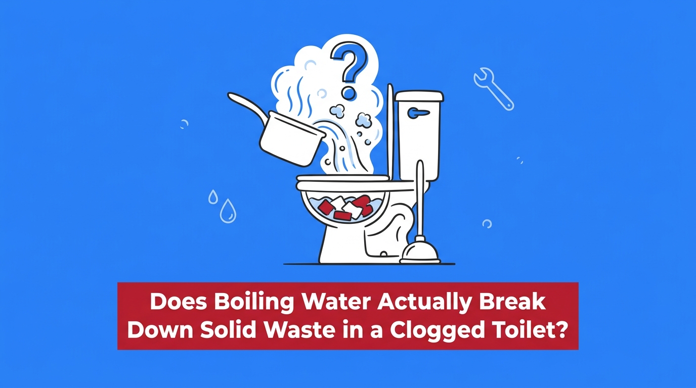 Does Boiling Water Actually Break Down Solid Waste in a Clogged Toilet?