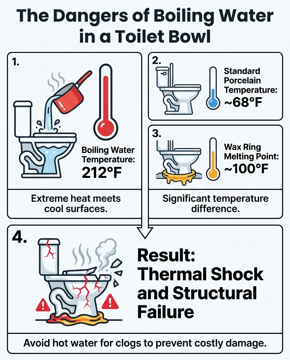 The Dangers of Boiling Water in a Toilet Bowl