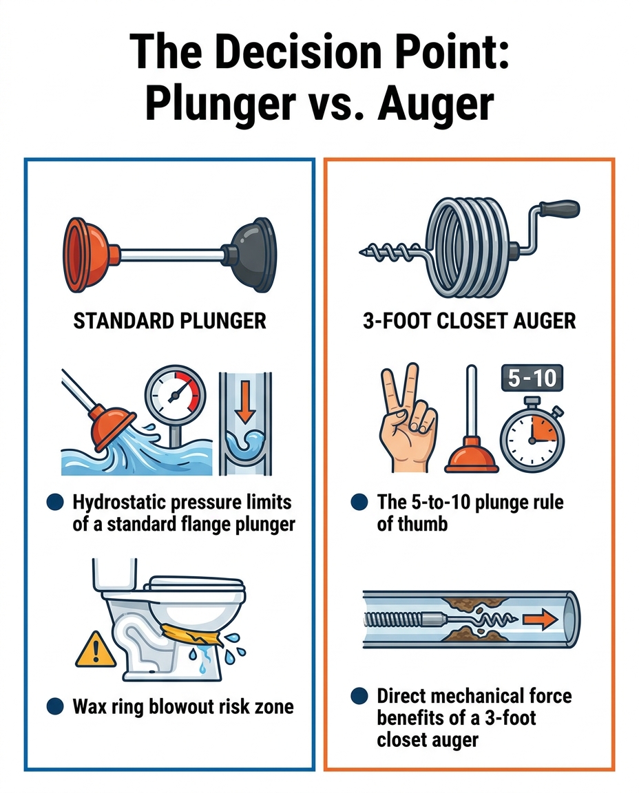The Decision Point: Plunger vs. Auger