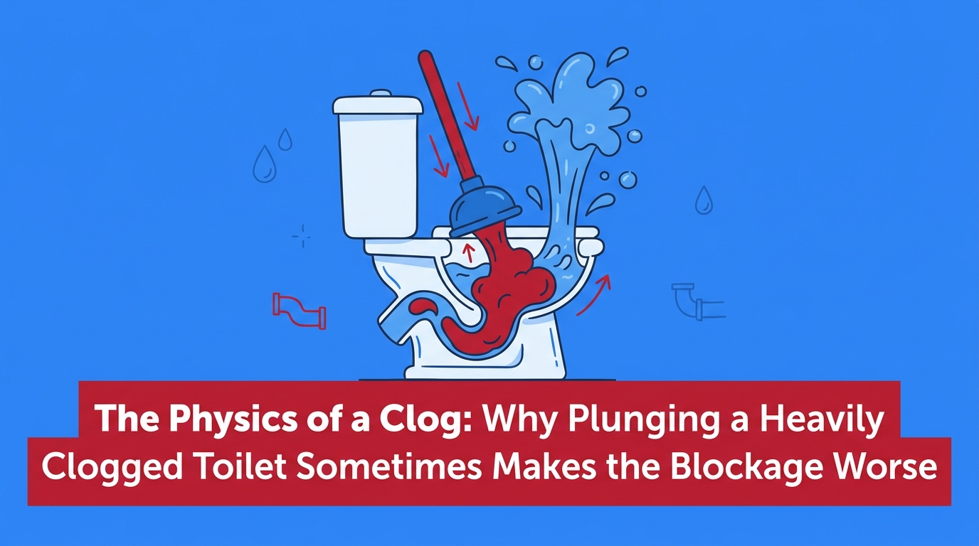 Why Plunging a Heavily Clogged Toilet Sometimes Makes the Blockage Worse