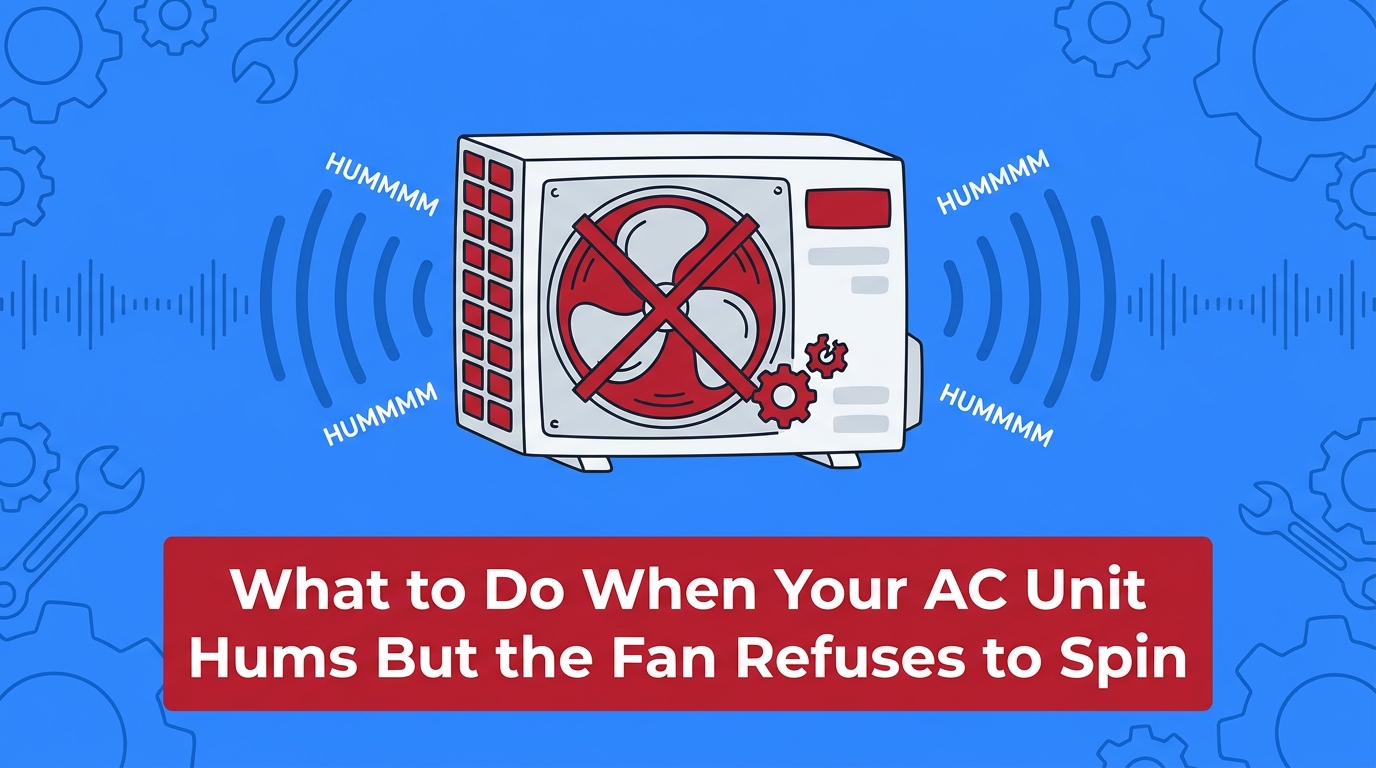 What to Do When Your AC Unit Hums But the Fan Refuses to Spin