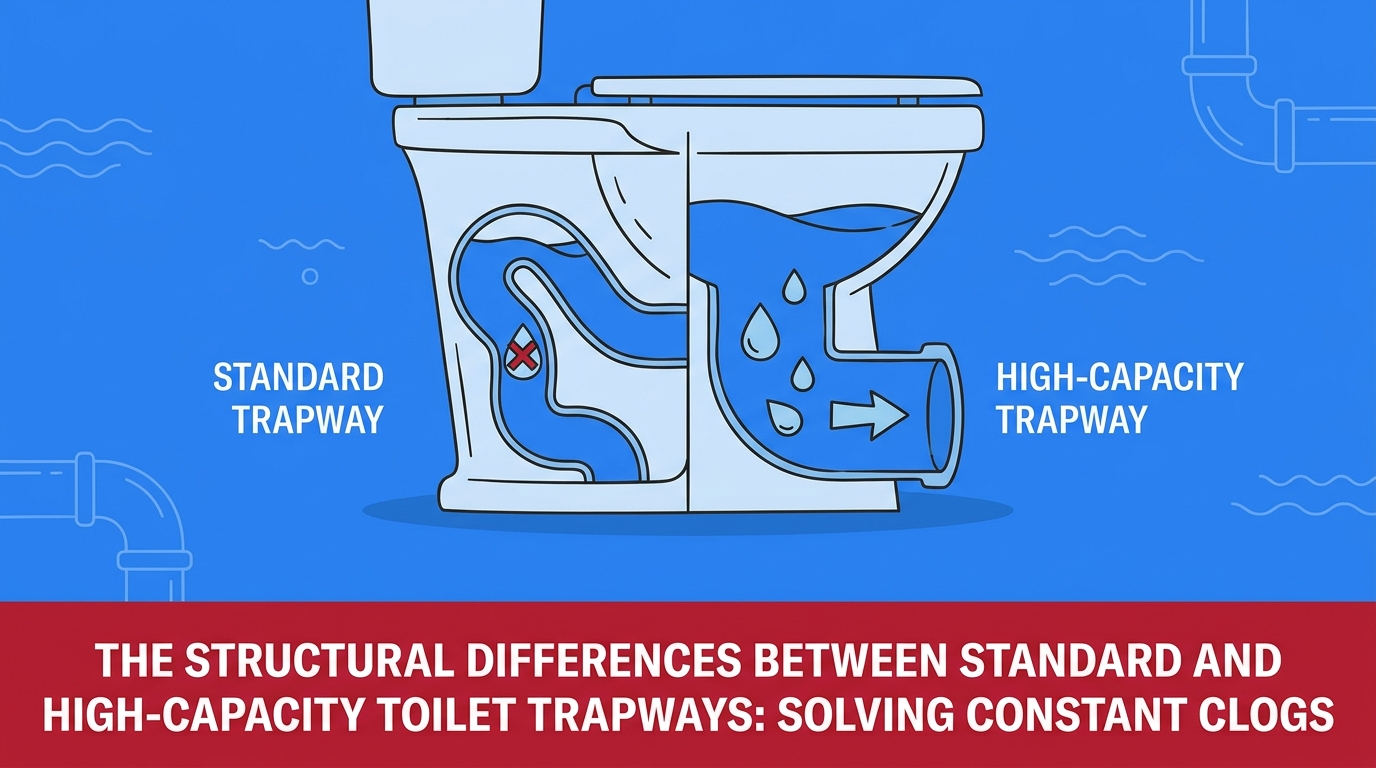 The Structural Differences Between Standard and High-Capacity Toilet Trapways