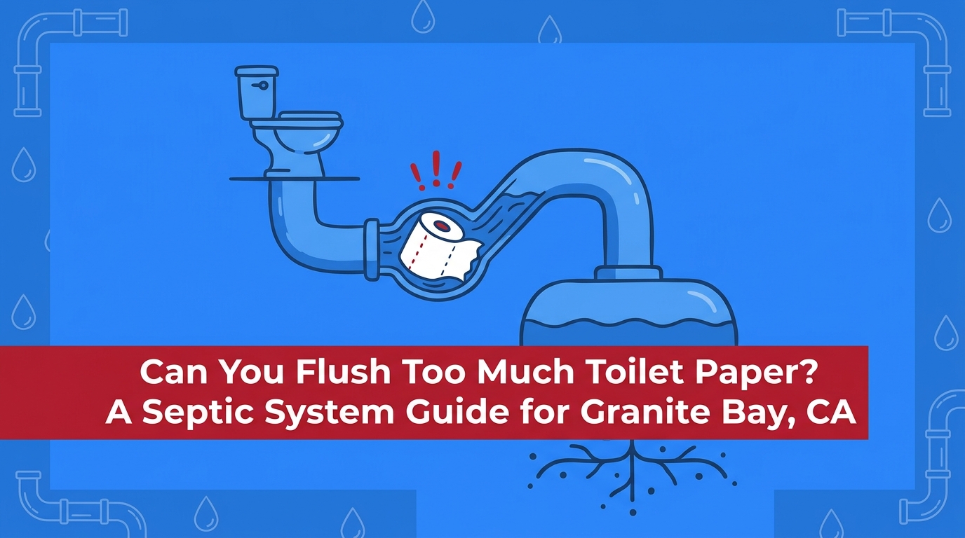 Can You Flush Too Much Toilet Paper If You Have a Septic System in Granite Bay?