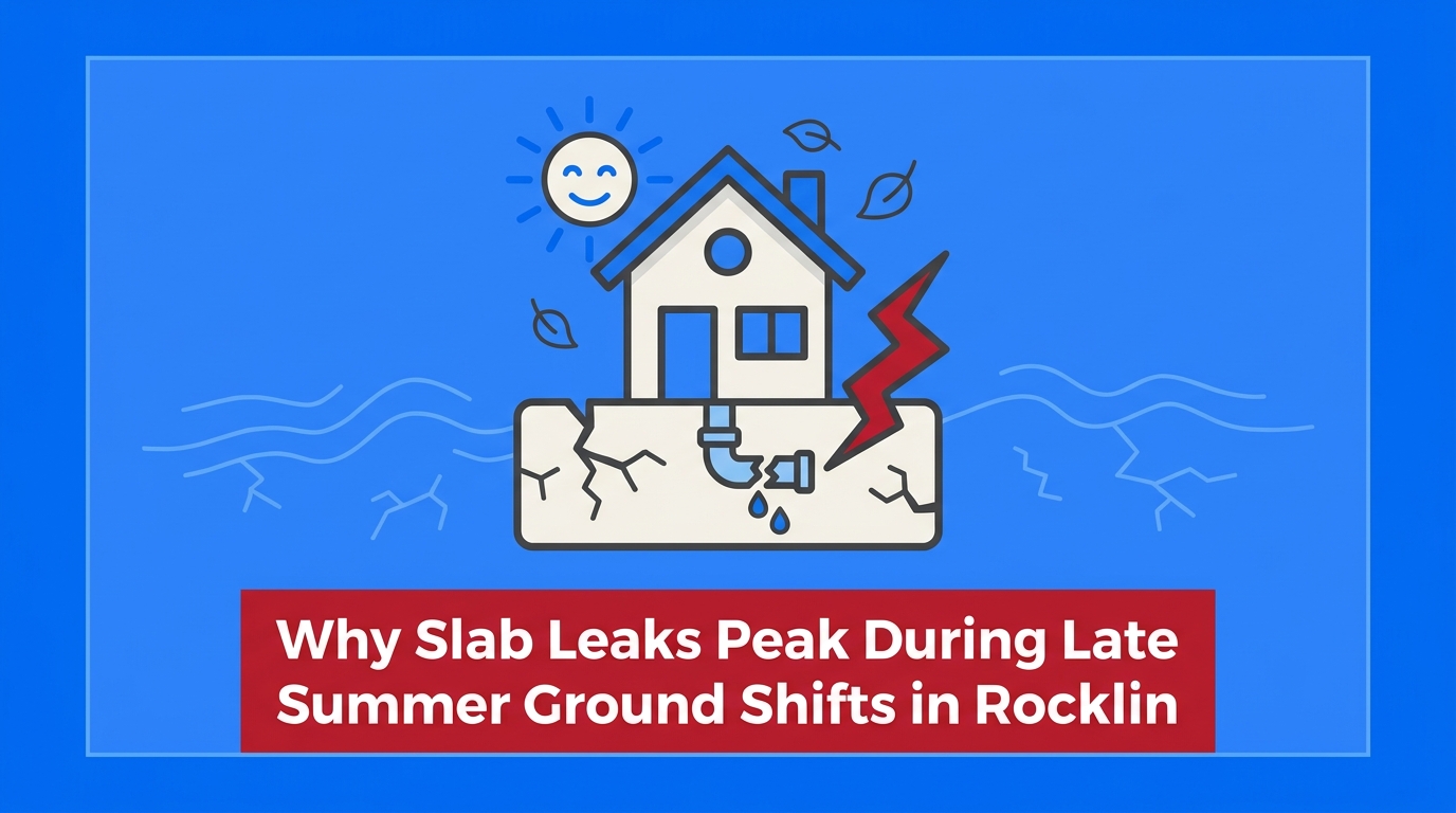 Why Slab Leaks Peak During Late Summer Ground Shifts in Rocklin