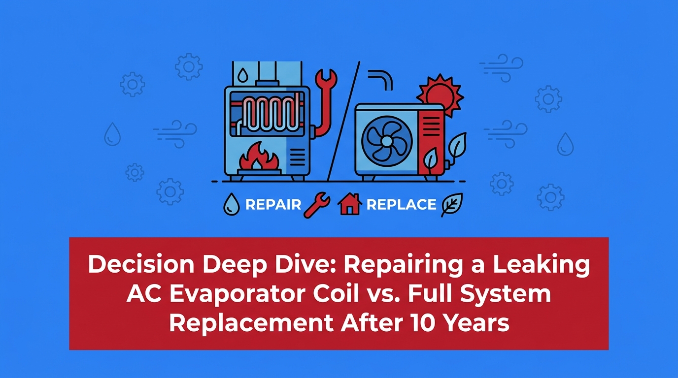 Repairing a Leaking AC Evaporator Coil vs. Full System Replacement After 10 Years