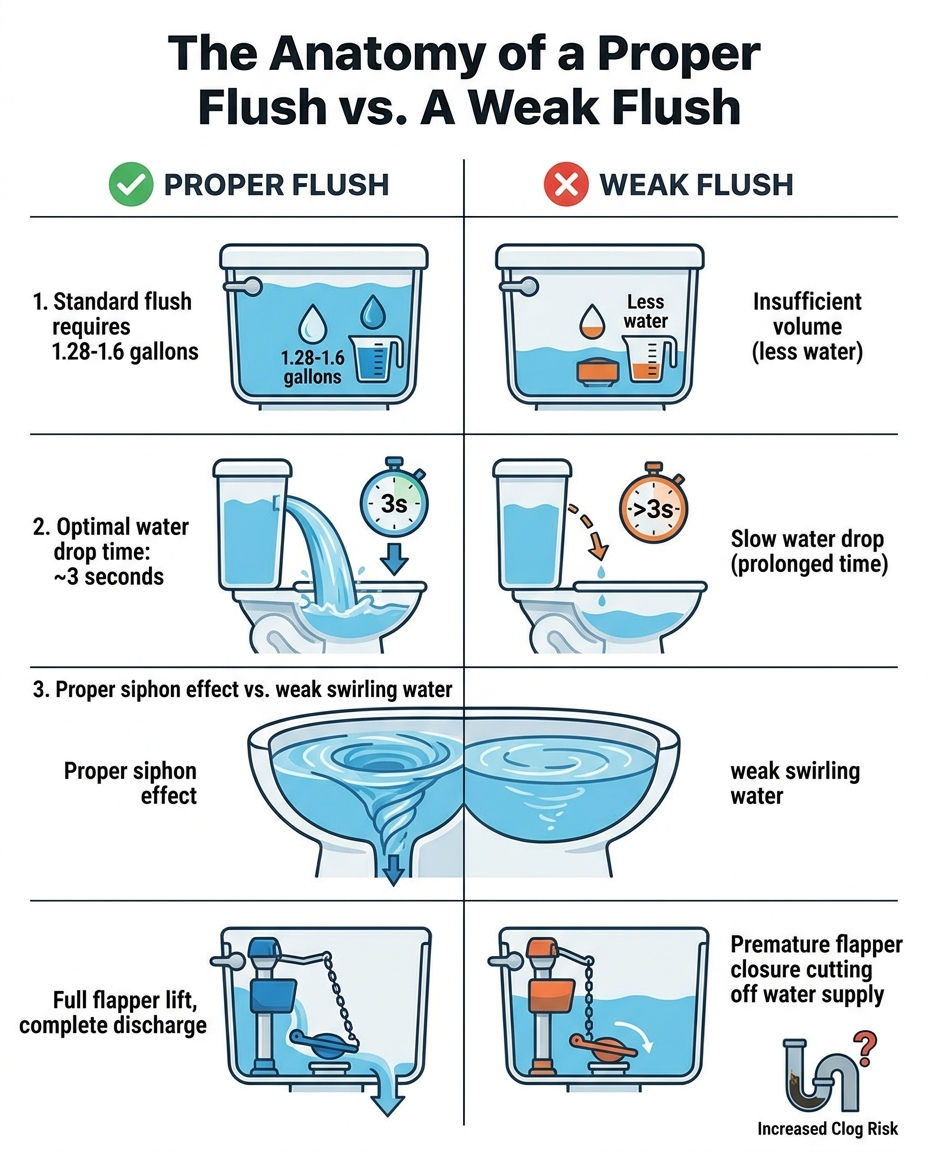 The Anatomy of a Proper Flush vs. A Weak Flush