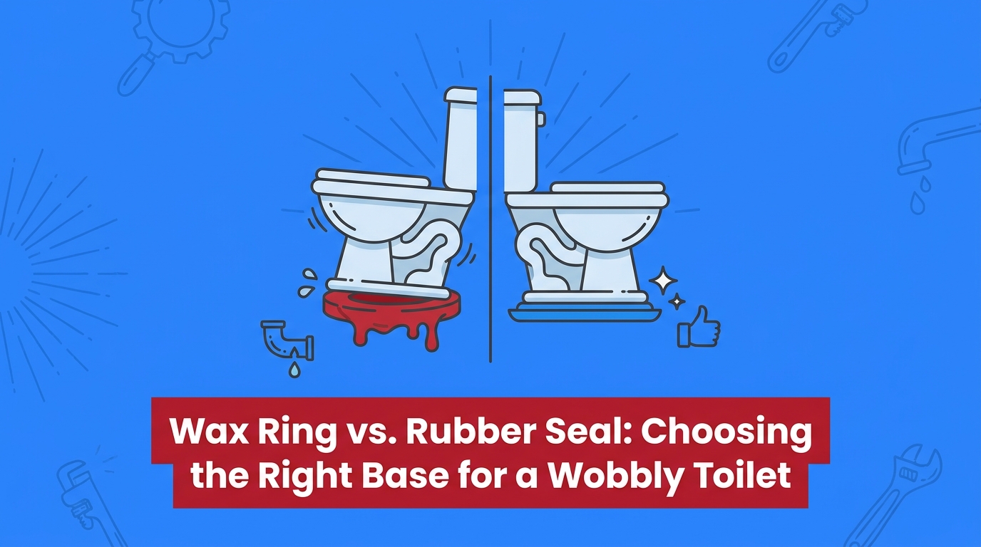 Wax Ring vs. Rubber Seal: Choosing the Right Base for a Wobbly Toilet
