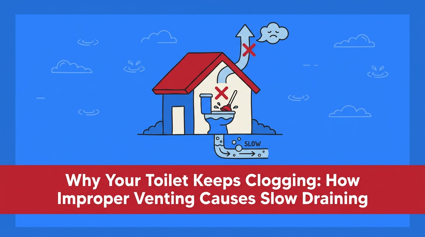 How Improper Venting Causes Slow Draining and Frequent Toilet Clogs