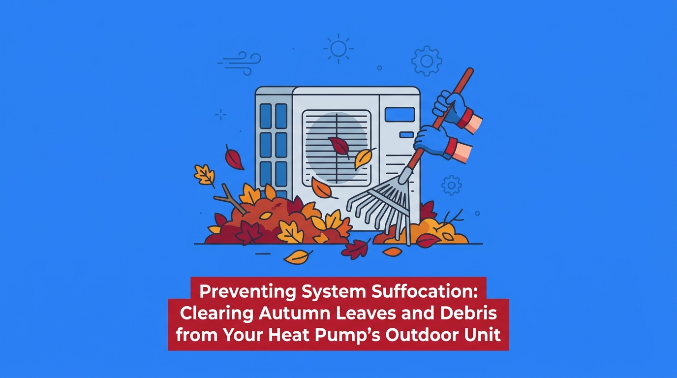 Clearing Autumn Leaves and Debris from Your Heat Pump's Outdoor Unit