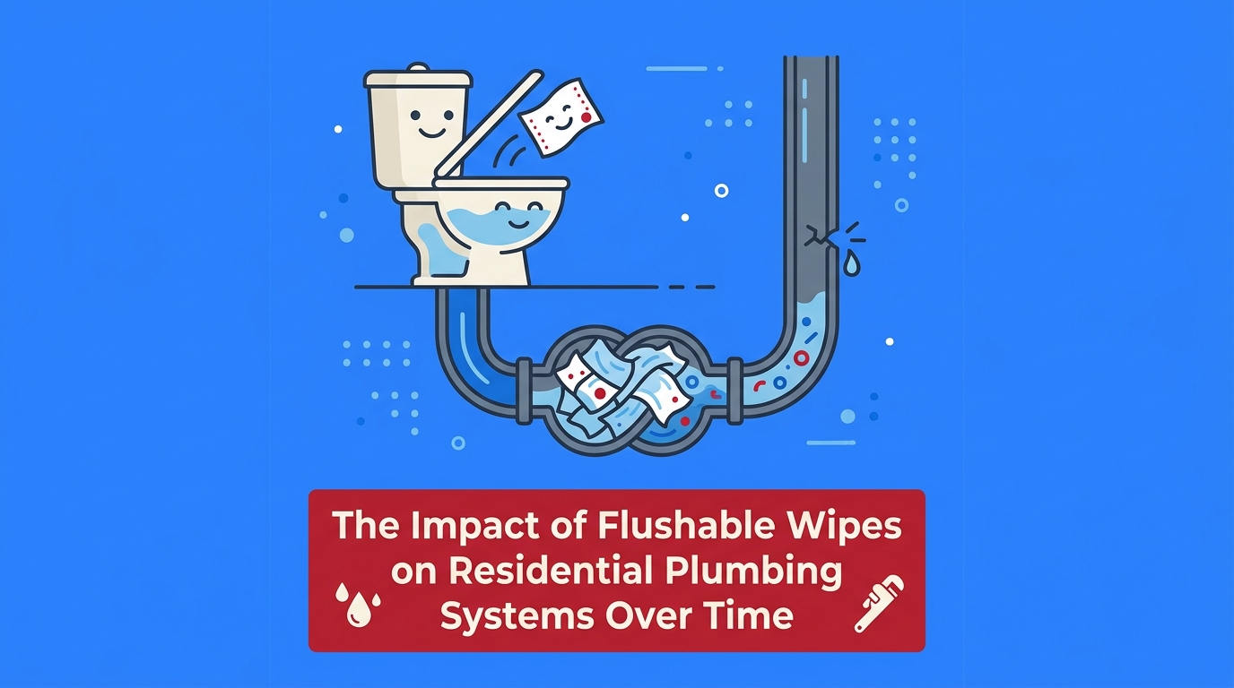 The Impact of Flushable Wipes on Residential Plumbing Systems Over Time