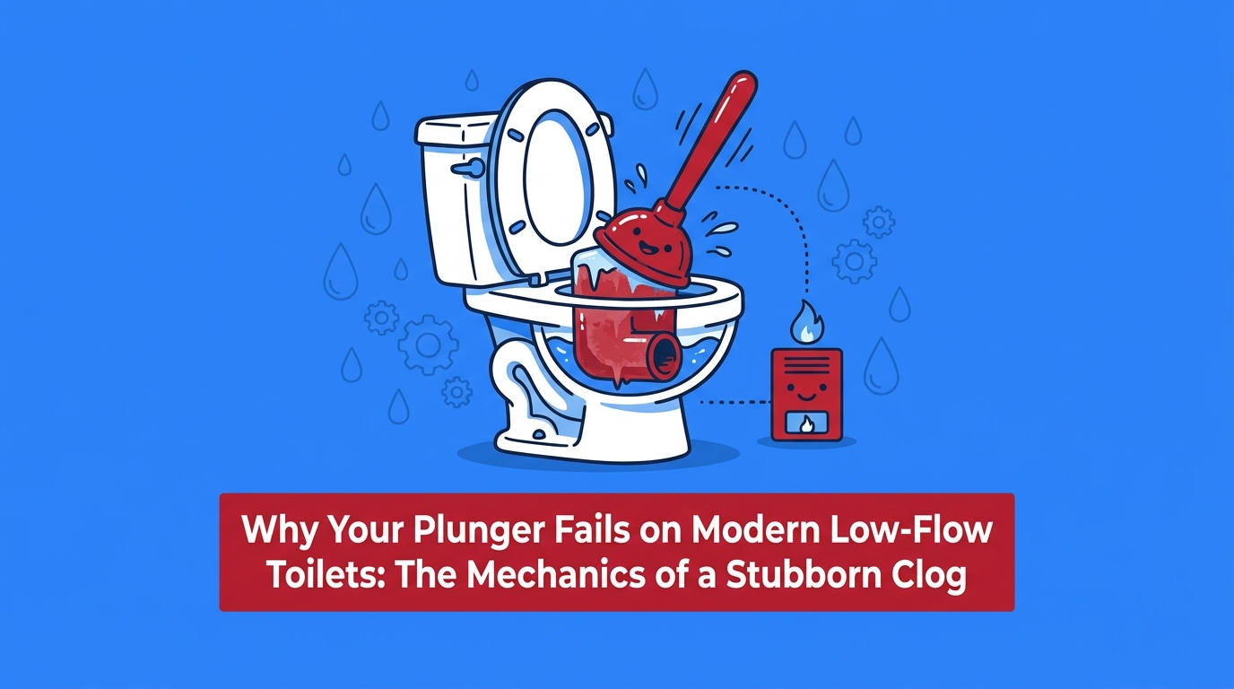 Why Your Plunger Fails on Modern Low-Flow Toilets