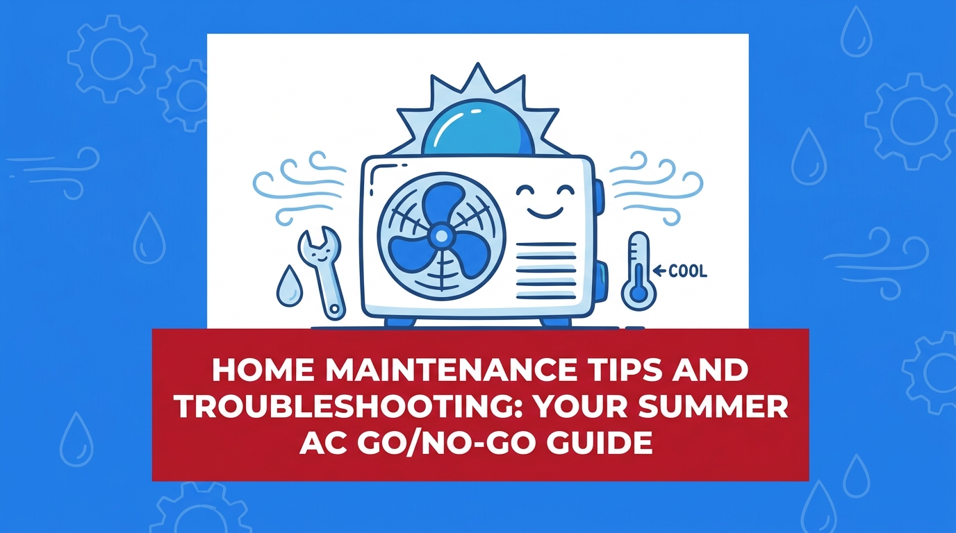 Home Maintenance Tips and Troubleshooting: Your Summer AC Go/No-Go Guide