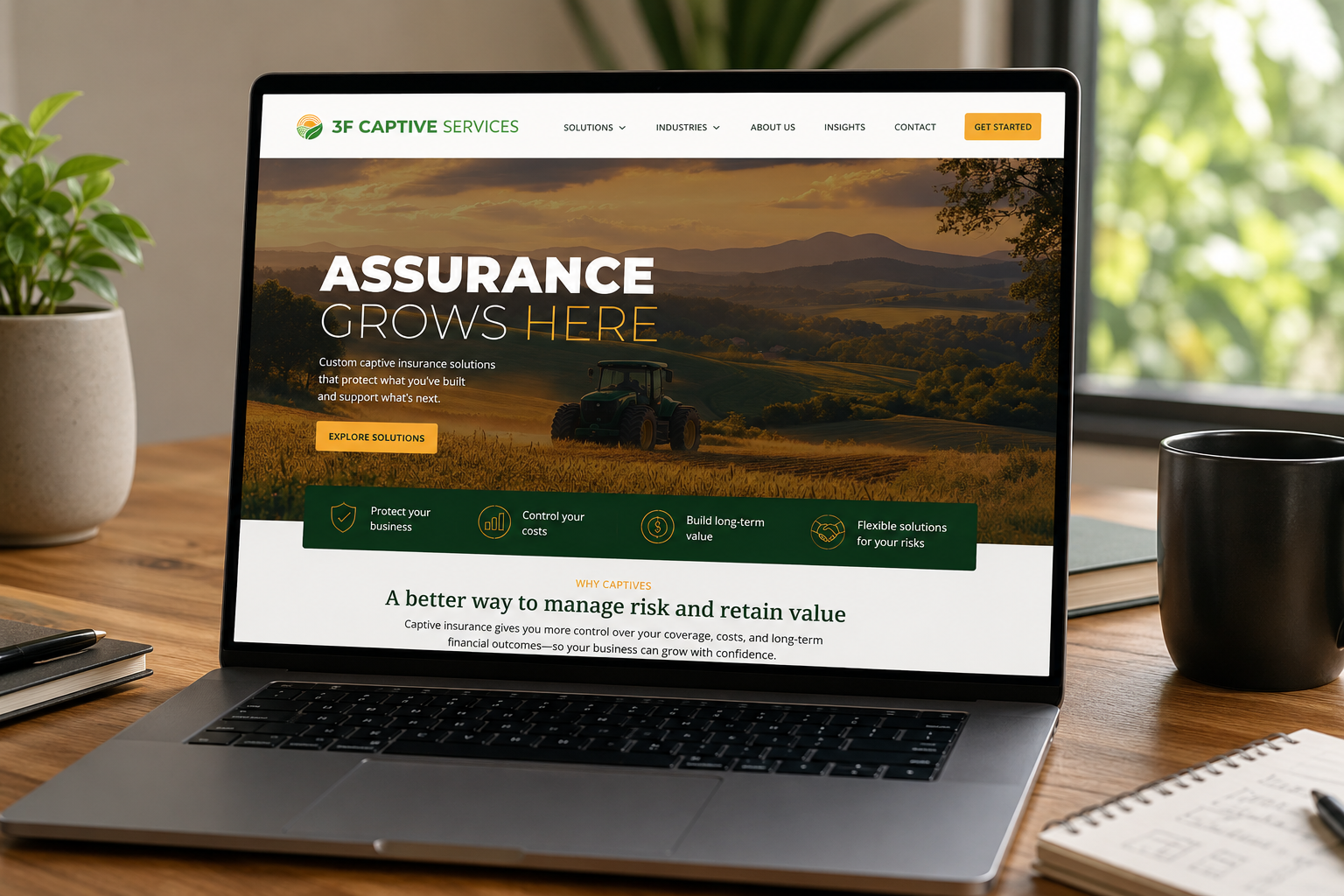 3F's site shows how captive insurance protects assets and empowers risk management.