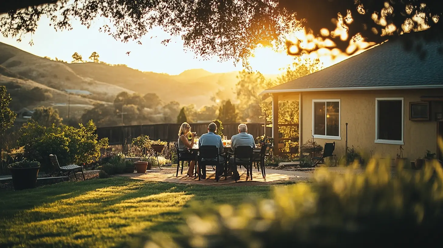 Family discussing captive insurance as a wealth and estate planning tool
