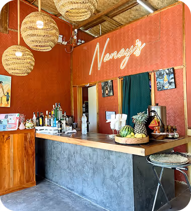 a counter of a business at a POPS District location