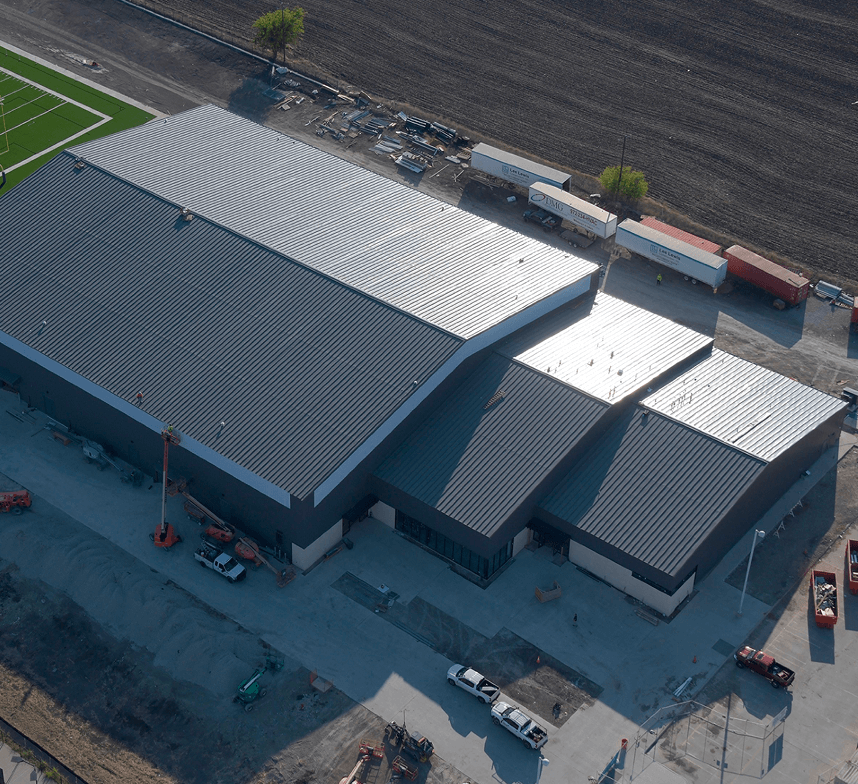 
Anna ISD indoor PEB steel facility with custom steel building solutions