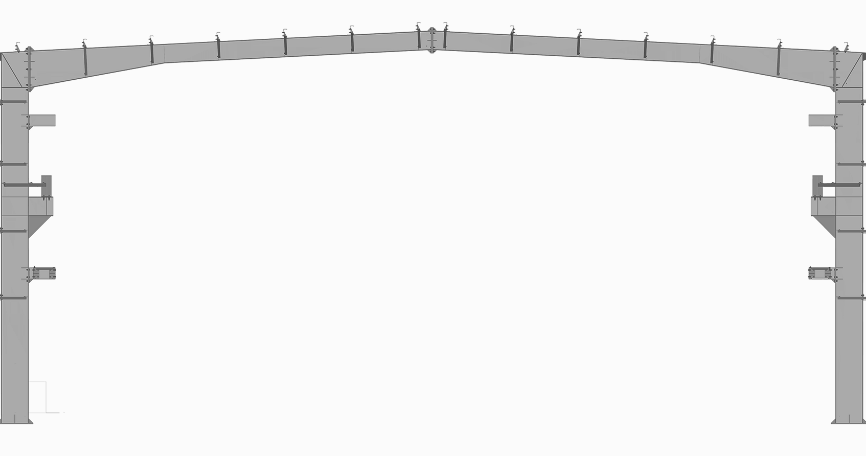 Rigid frame design for pre-engineered steel building solutions