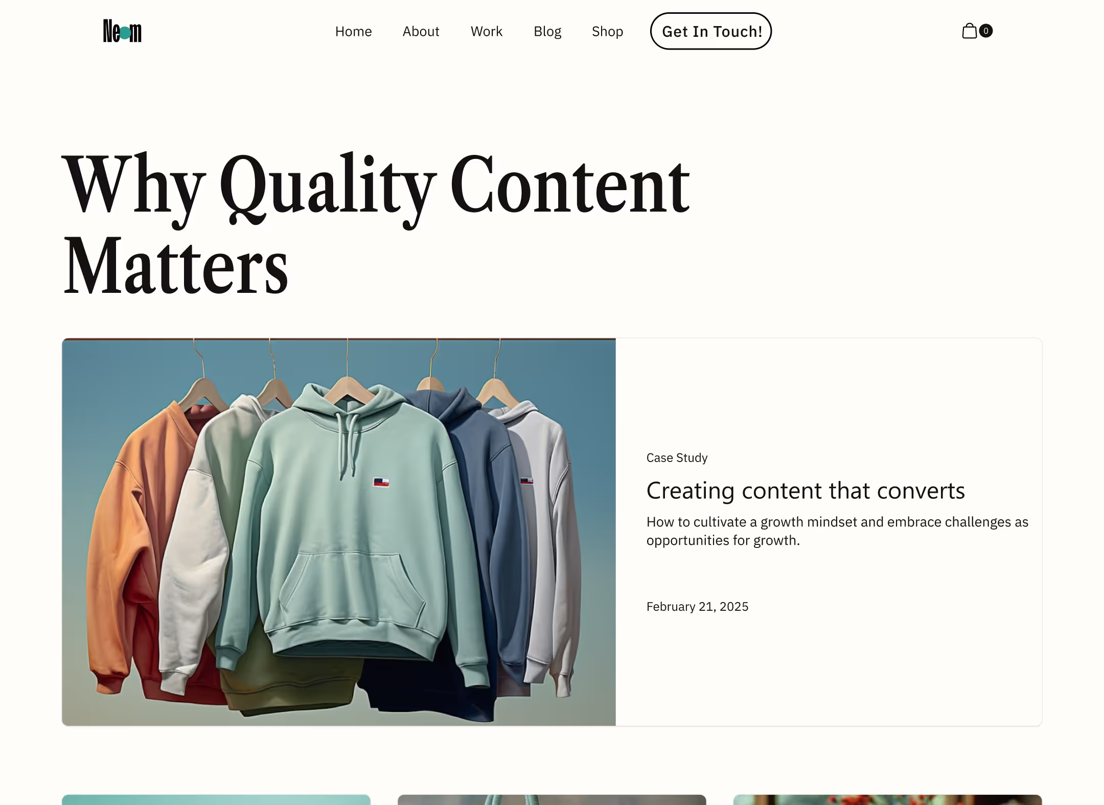 Neom Portfolio Template - Designed by Azwedo.com and Wedoflow.comv