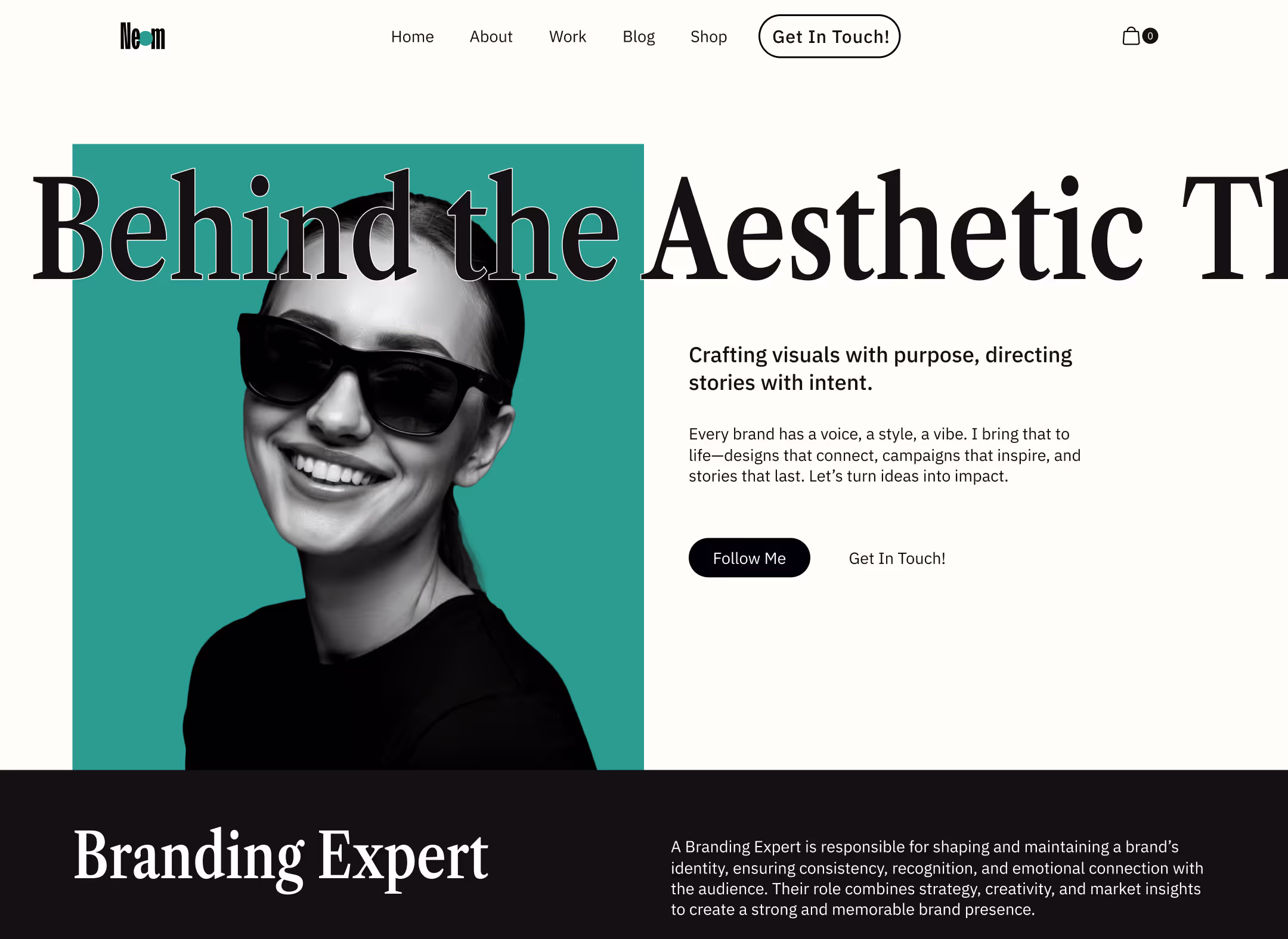 Neom Portfolio Template - Designed by Azwedo.com and Wedoflow.comv