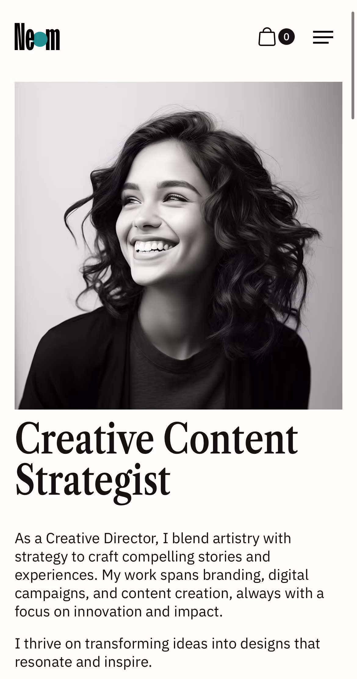 Neom Portfolio Template - Designed by Azwedo.com and Wedoflow.comv