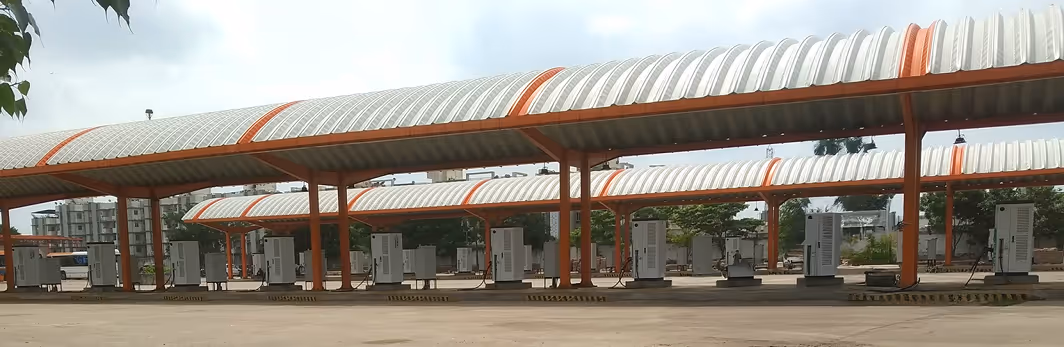 Galvalume Sheet Roofing for Electric Bus Charging Station