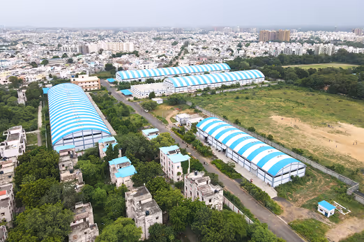Close-Up of Proflex Self-Supported Roofing at Vande Bharat Train Shed