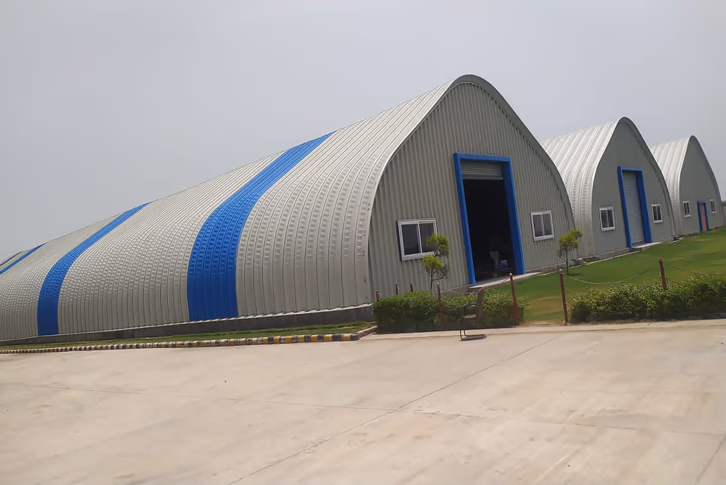 Proflex self-supported arch shape roofing