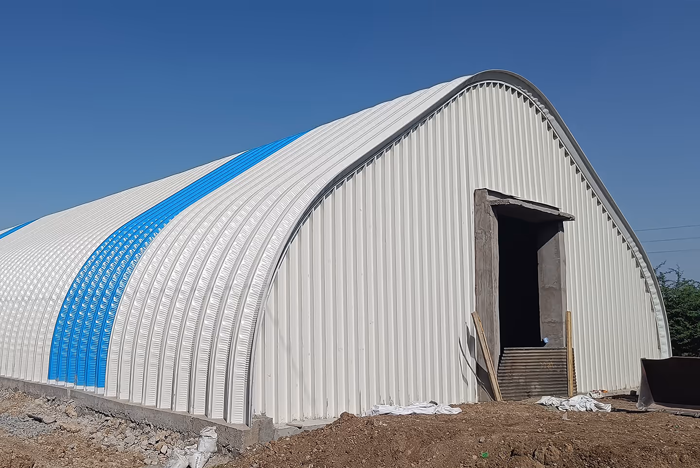 Galvalume sheet roofing in A-shaped PBS design