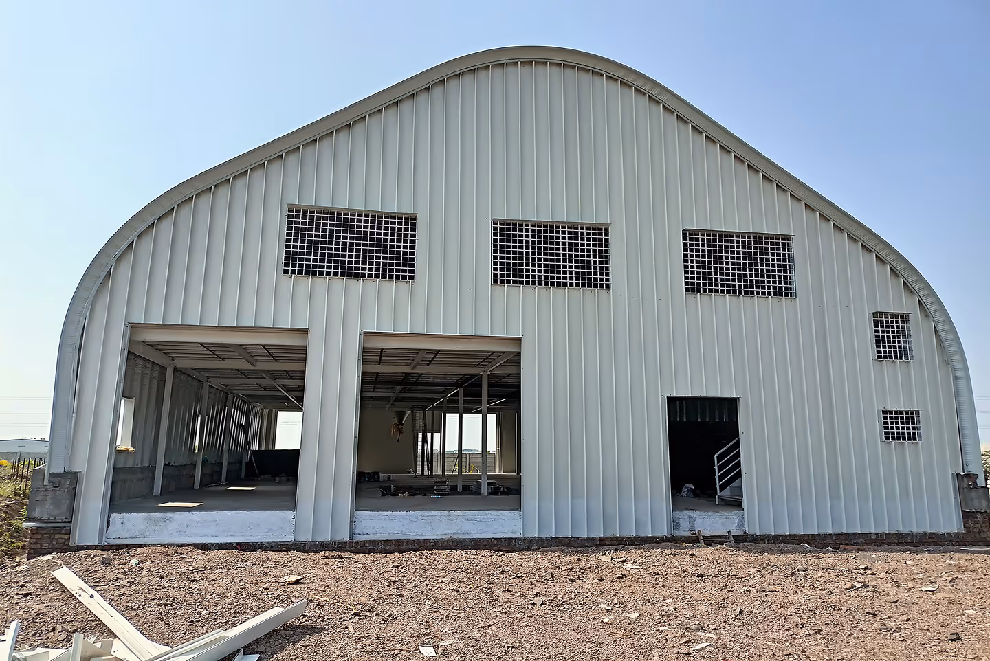 Proflex A-shaped corrugated steel roofing project