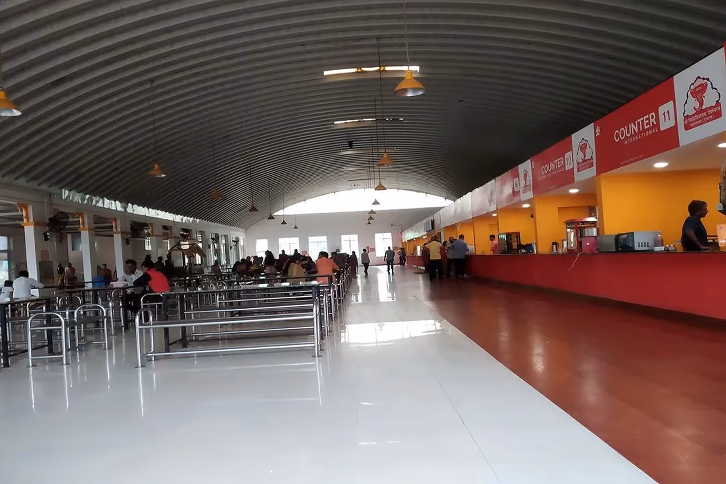Galvalume sheet roofing for a modern community hall in India
