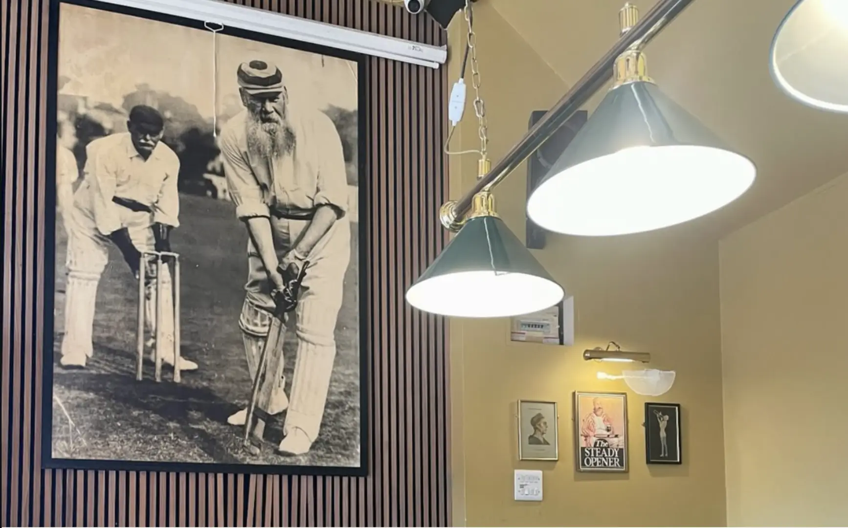 photograph of cricketing legend W G Grace in The Old England, Montpelier