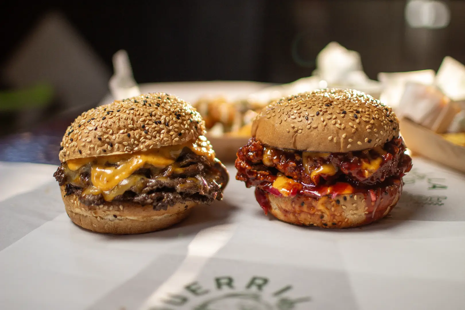 guerrilla Burgers - revolutionary burgers with the highest quality dry aged beef for our patties, sourced from the best local butchers and buns from local artisan bakers.
