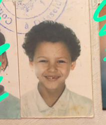 Simo Azzaoui Portrait als Kind