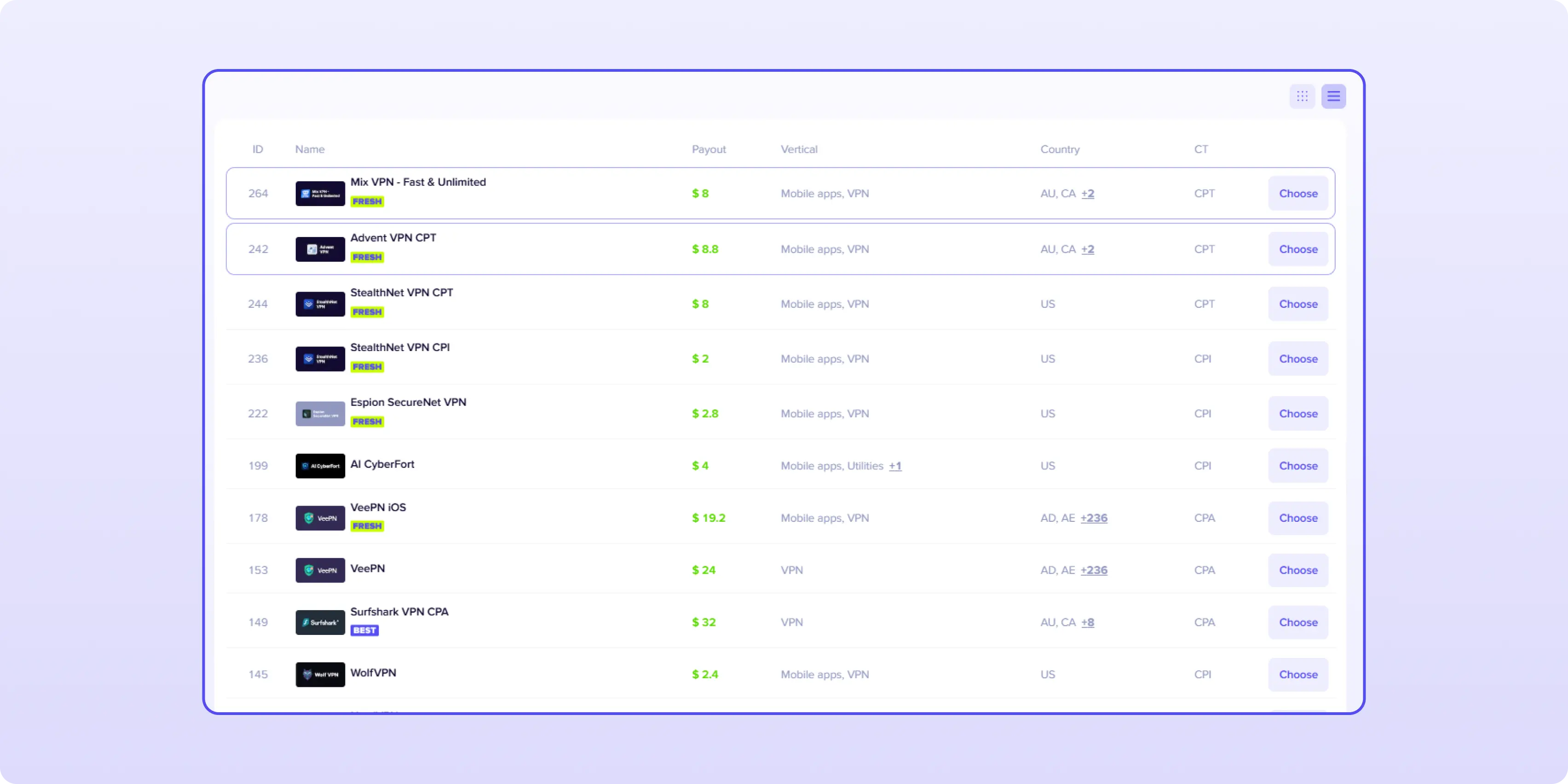 Promote VPN offers in Europe