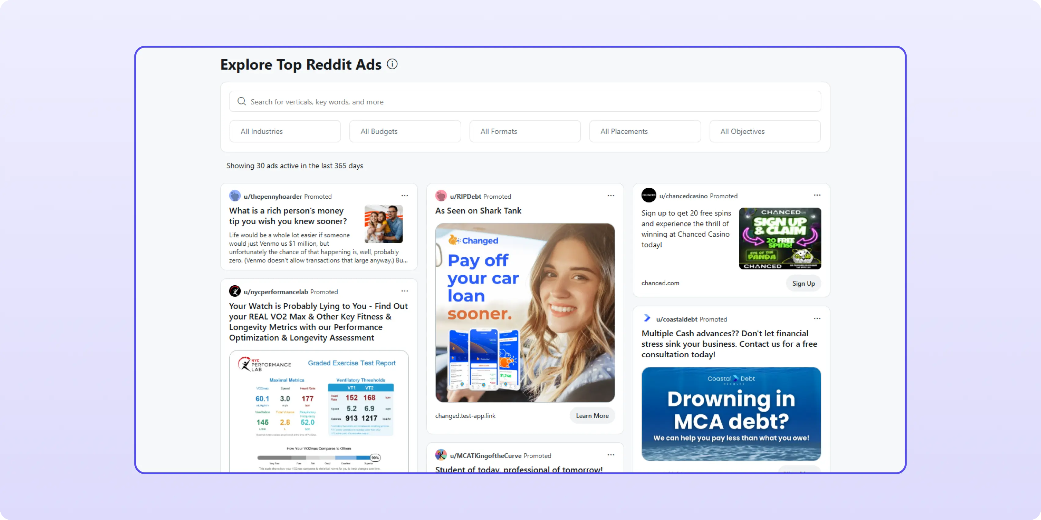 Reddit Ad Inspiration Tool