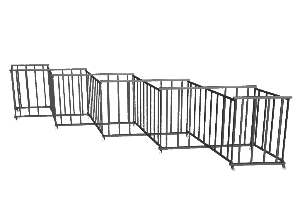 barriere extensible en alu pour le guidage des foules et la protection des abords de stade